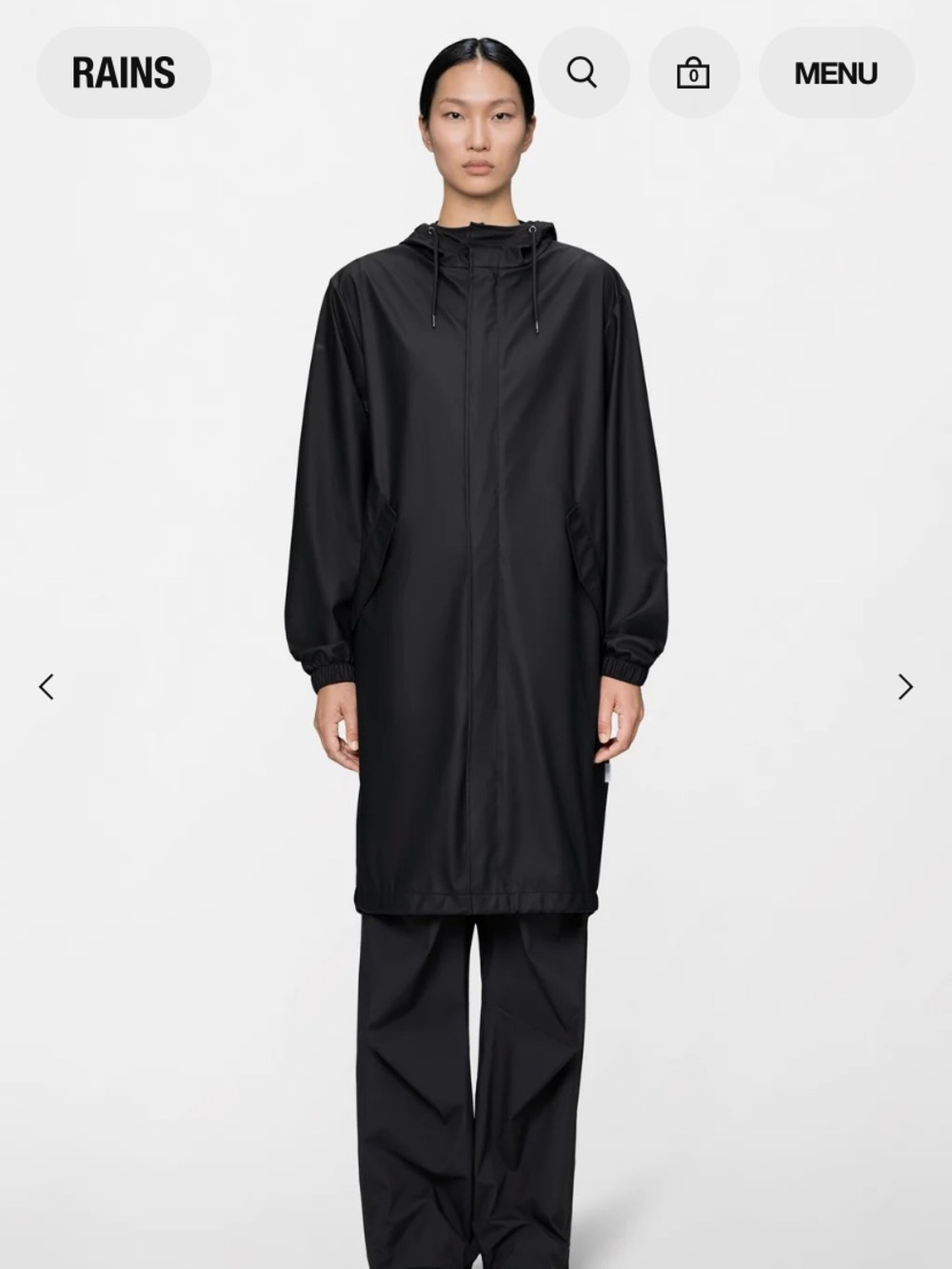 RAINS Unisex Fishtail Raincoat